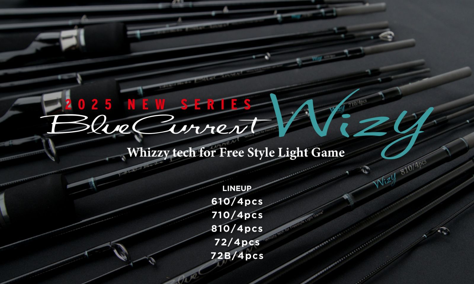【近日終了】ブルーカレント Wizy 72/4pcs／ヤマガブランクス YAMAGA Blanks ヤマガブランクス ブルーカレント Wizy 72/4pcs