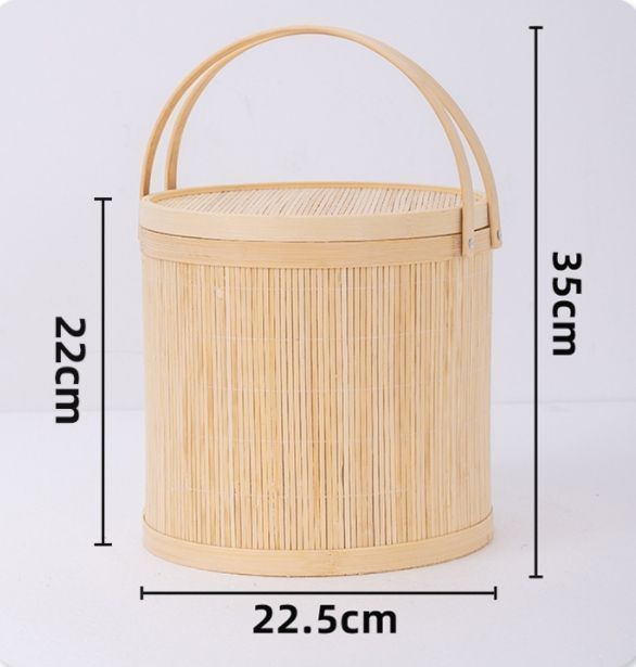 收納盒 竹編細工籠 竹細工 竹工芸 手作り 提籃籠 茶道具 新品・未使用】 竹製 茶器 收納 茶盒 水果籃 提籃籠 竹編細工籠