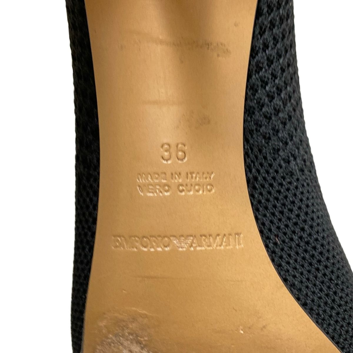 EMPORIOARMANI エンポリオアルマーニ ショートブーツ 36 レディース - 黒 KIN-KAAI_COM