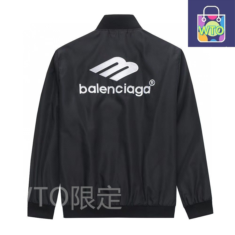 BALENCIAGA襟付き袖なしアウター 新モデルの Balenciaga（バレンシアガ）2023 年の刺繍入り新
