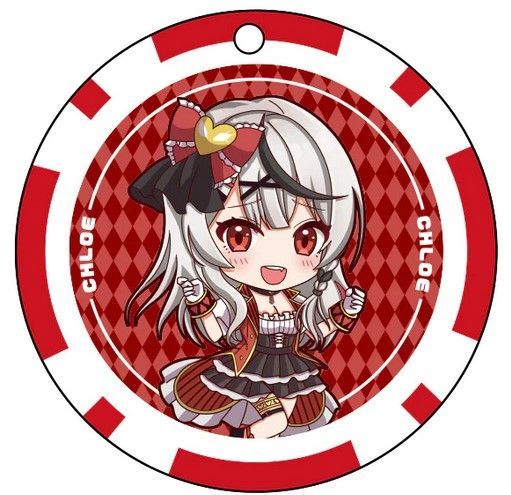 ホロライブ×RED° TOKYO TOWER カジノチップキーホルダー 沙花叉クロヱ