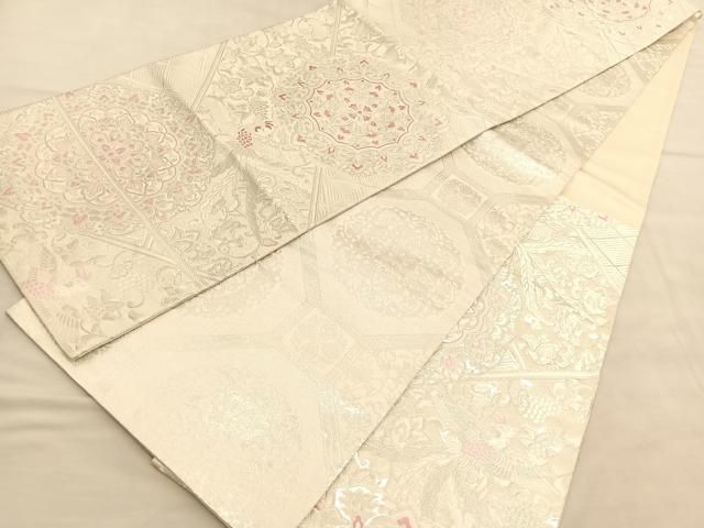 平和屋着物○本真綿結城紬 100亀甲 百柄 正絹 逸品 AABA4525np