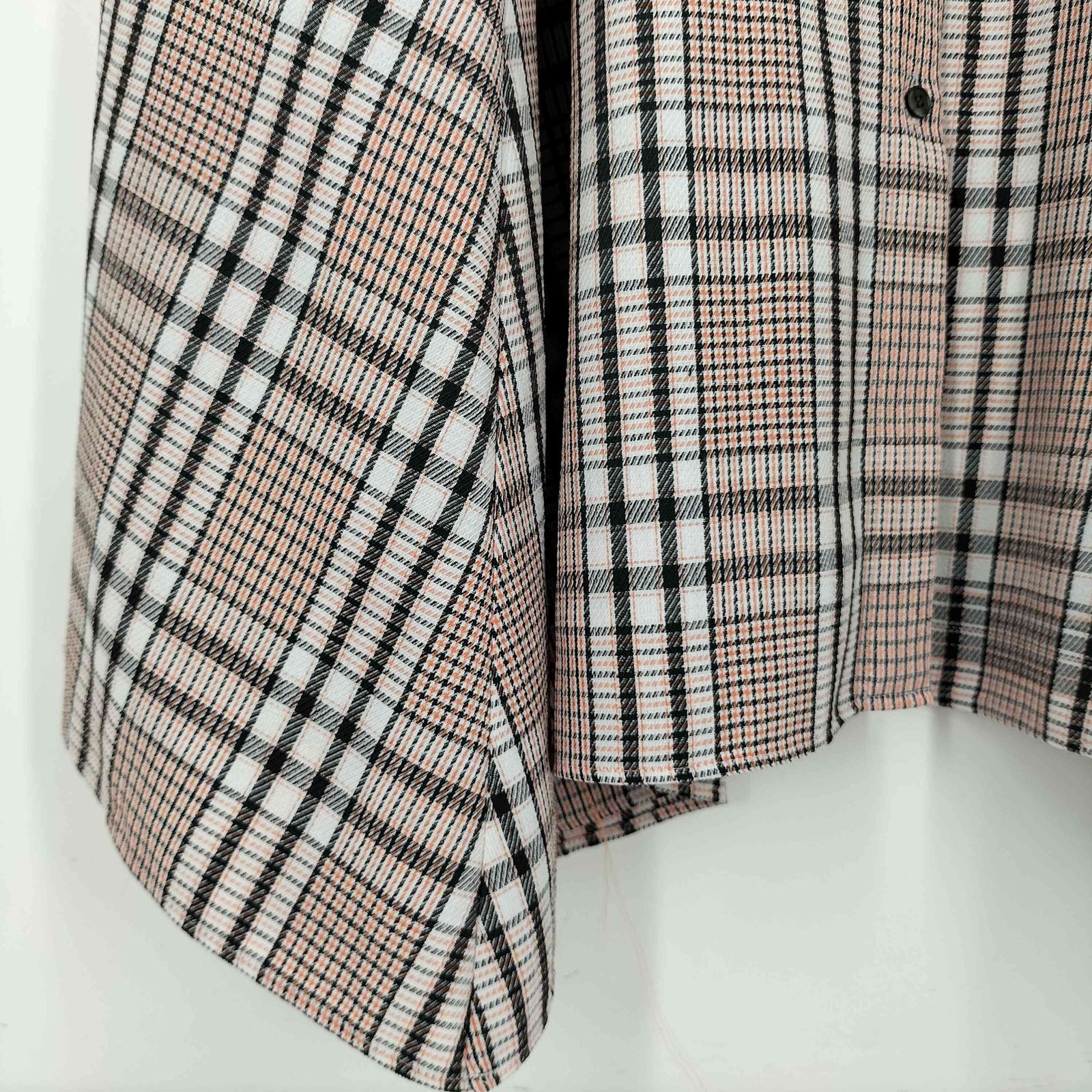 アナイ ANAYI チェックハンカチーフヘムシャツワンピース レディース