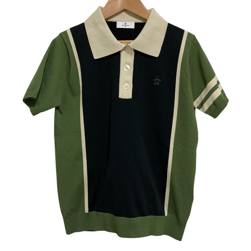 美品 22AW Munsingwear マンシングウェア カラーブロック 半袖
