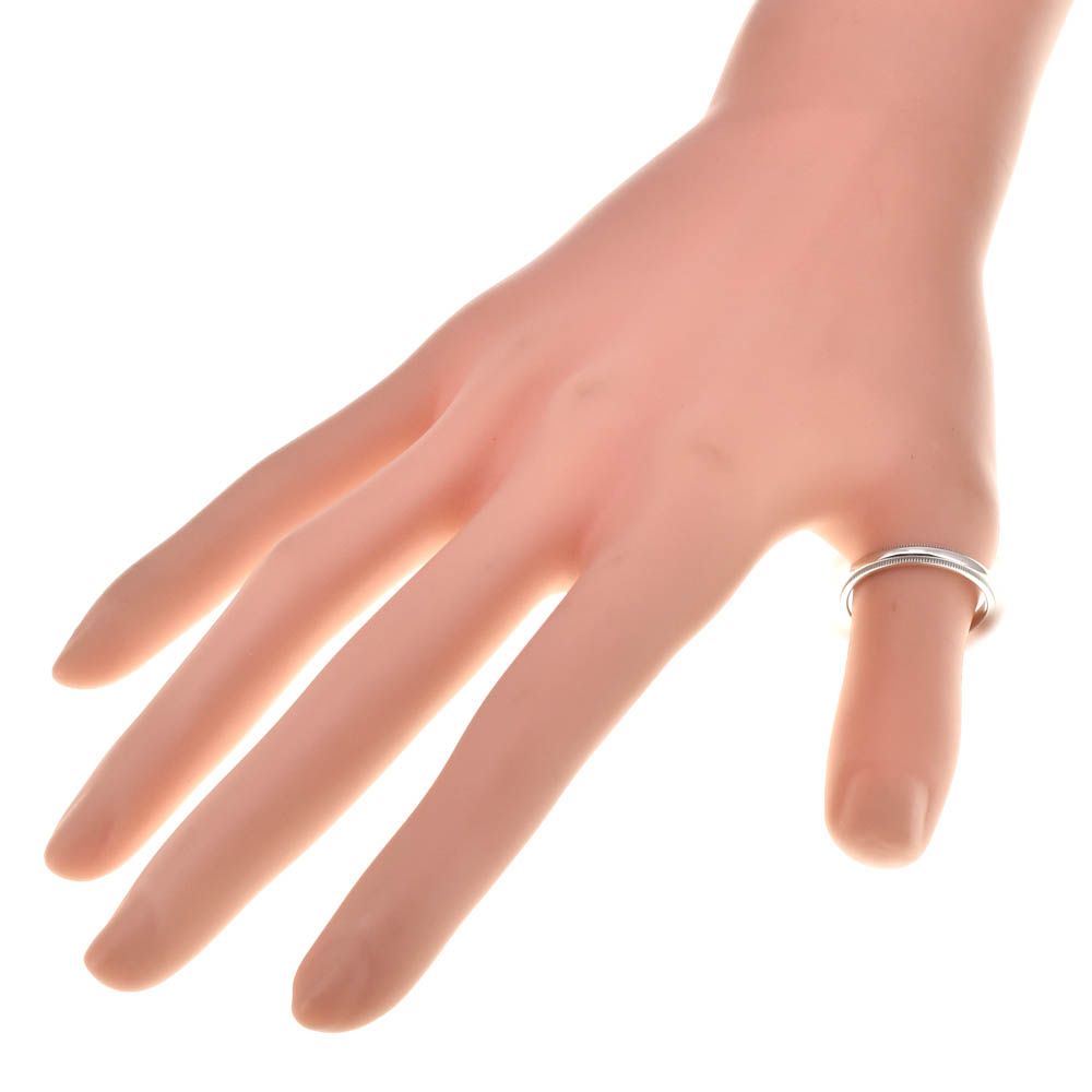 ティファニー TIFFANY-Co. ミルグレイン リング サイズ58 JP18 Pt950 シルバー メンズ S 139686 KIN-KAAI_COM
