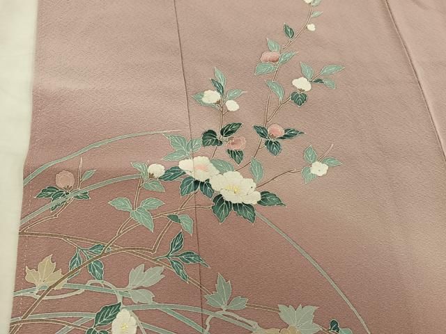 平和屋着物□訪問着 友禅 作家物 枝花文 暈し染め 正絹