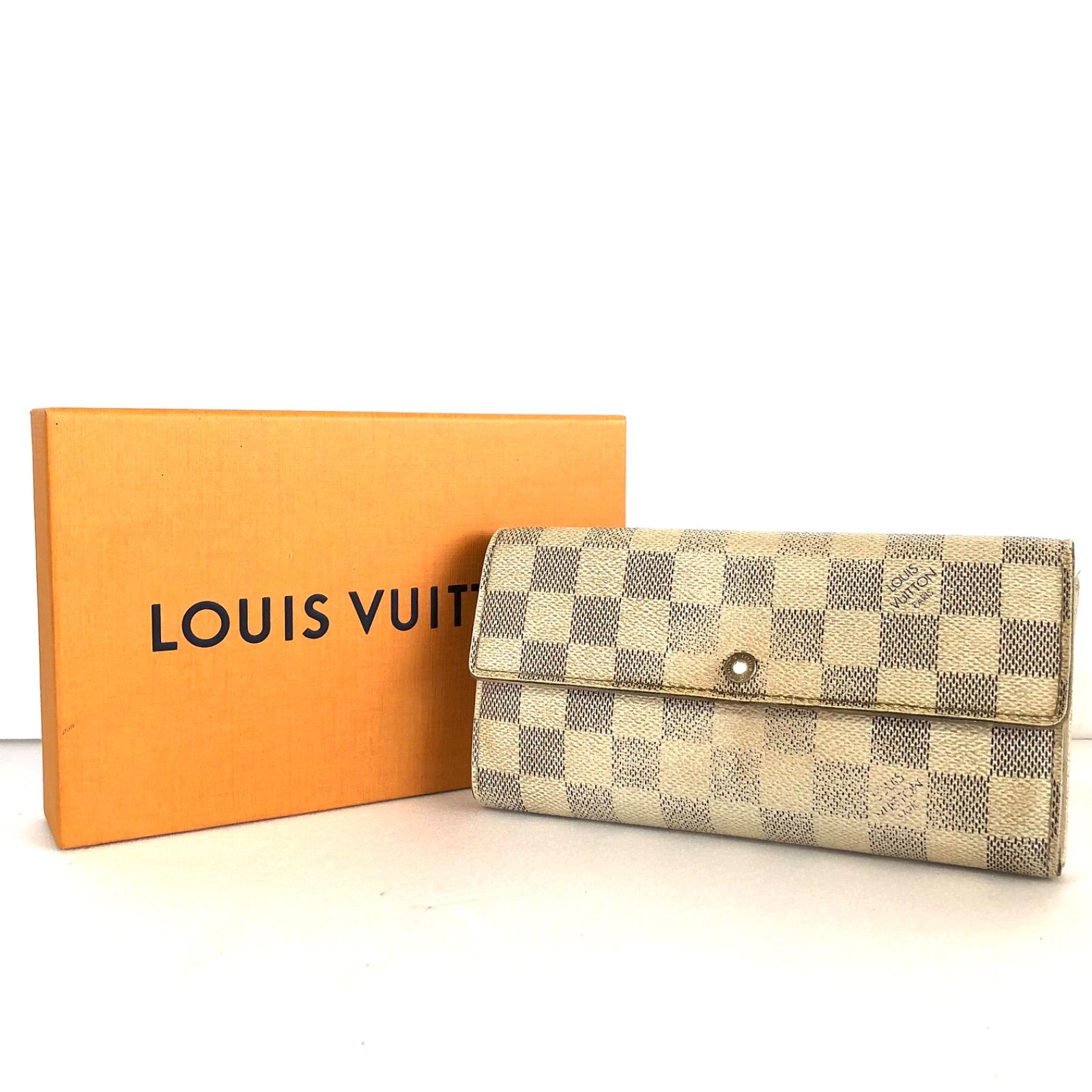 ルイヴィトン ダミエ・アズール ポルトフォイユ・サラ長財布 LOUIS