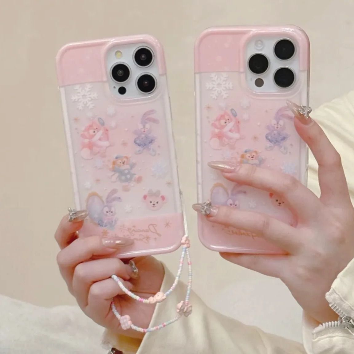 iPhone16Proケース ダッフィー&フレンズ ピンク 新品 - メルカリ