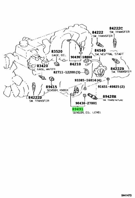 トヨタ ランドクルーザー 80 エンジン オイルレベル センサ