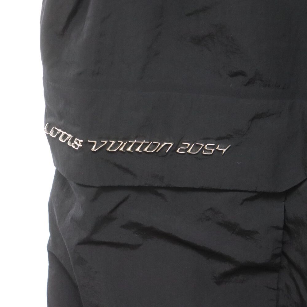 LOUIS VUITTON ルイヴィトン 20SS スポーティテクニカルナイロンロングパンツ ボトムス ブラック RM201G RAT HIP50W LOUIS VUITTON (ルイヴィトン) 20SS スポーティテクニカルナイロン