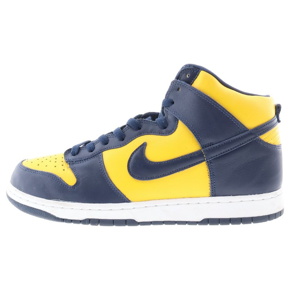NIKE (ナイキ) DUNK HIGH SP MICHIGAN ダンク ミシガン ハイカットスニーカー CZ8149-700 イエロー/ネイビー US12/30.0cm