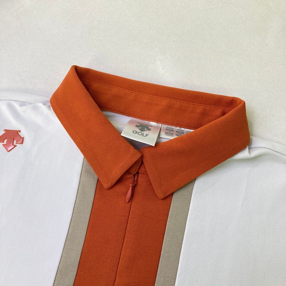 サイズ：S DESCENTE GOLF デサントゴルフ ハーフジップ 長袖ポロシャツ