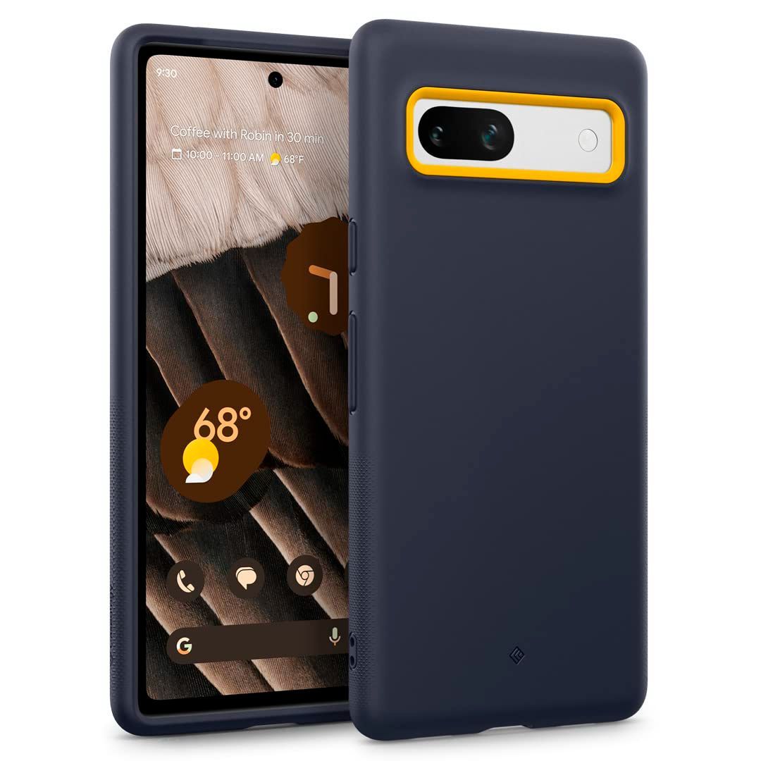 【数量限定】Caseology Pixel 7a ケース TPU シリコン質感 耐久性 スリム 米軍 MIL 規格 耐衝撃 Google Pixel7a カバー PCシート ナノポップ - ブルーベリーネイビー