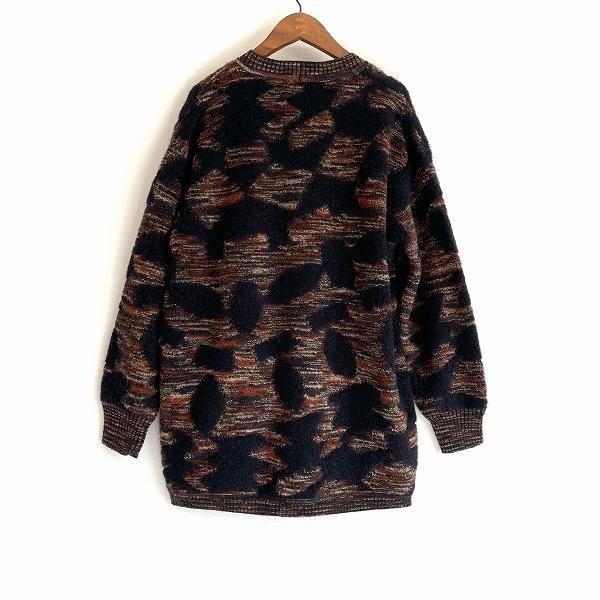 ミッソーニ　カーディガン　美品 美品 ミッソーニ MISSONI カーディガン ニット 総柄 ウール