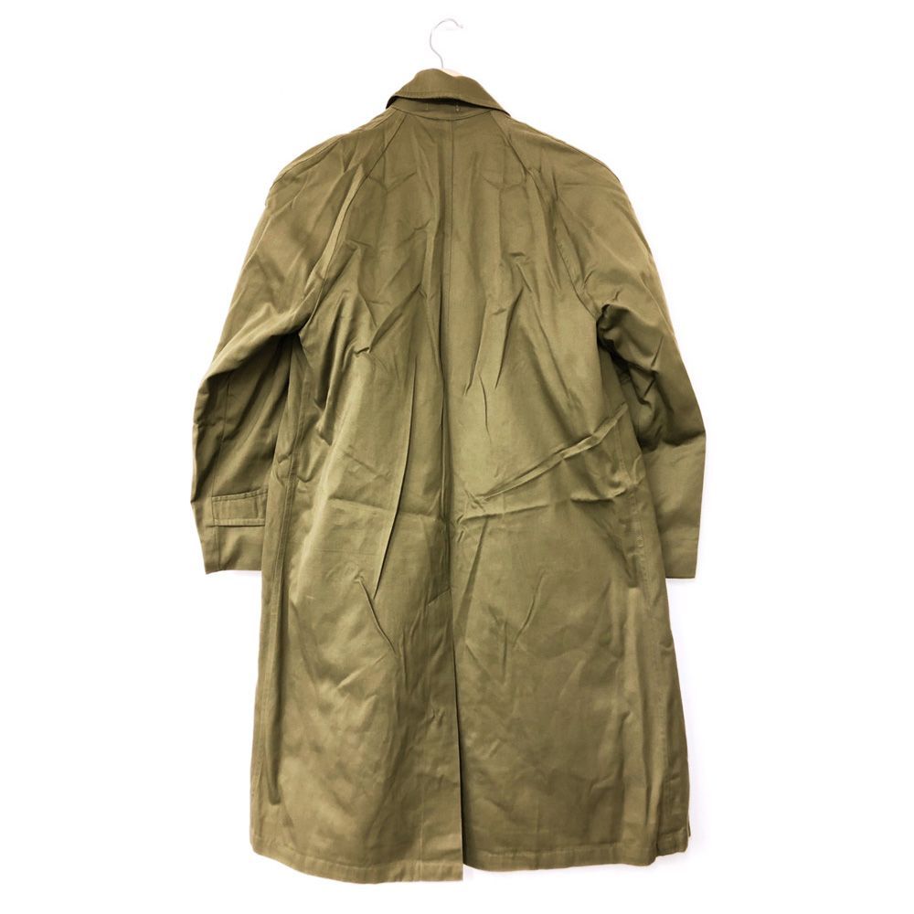 【Deadstock】50's Canadian Army Gabardine Rain Coat カナダ軍 ギャバジン ステンカラー レインコート  無地　サイズ：0 オリーブ系 デッドストック