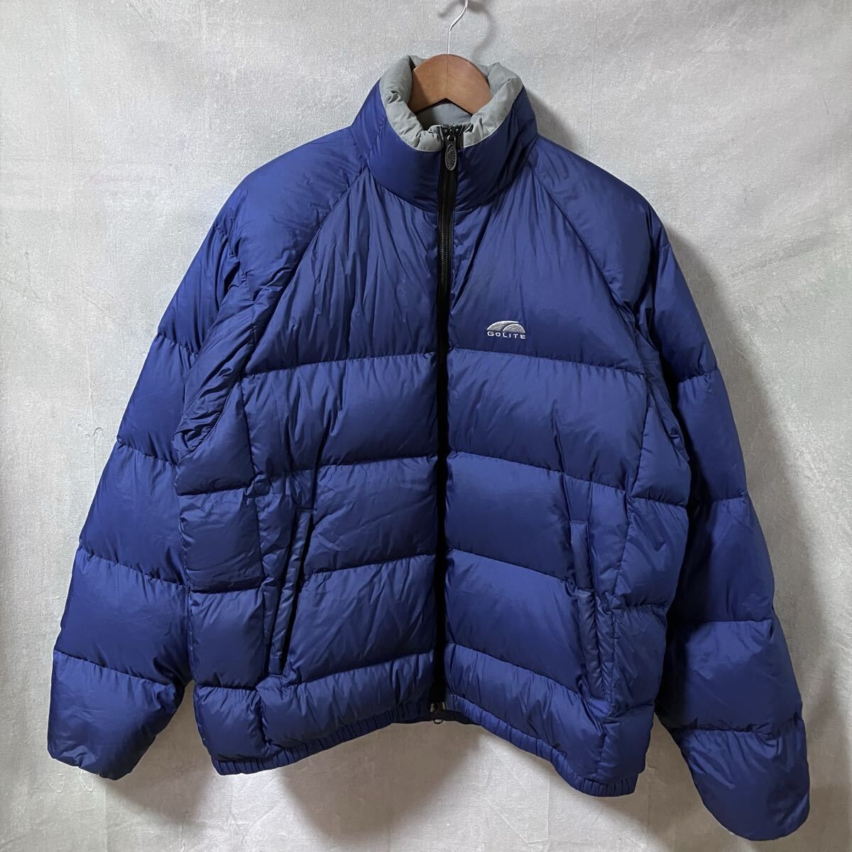 GOLITE ゴーライト 90's GOOSE DOWN JACKET ナイロン ロゴジップ