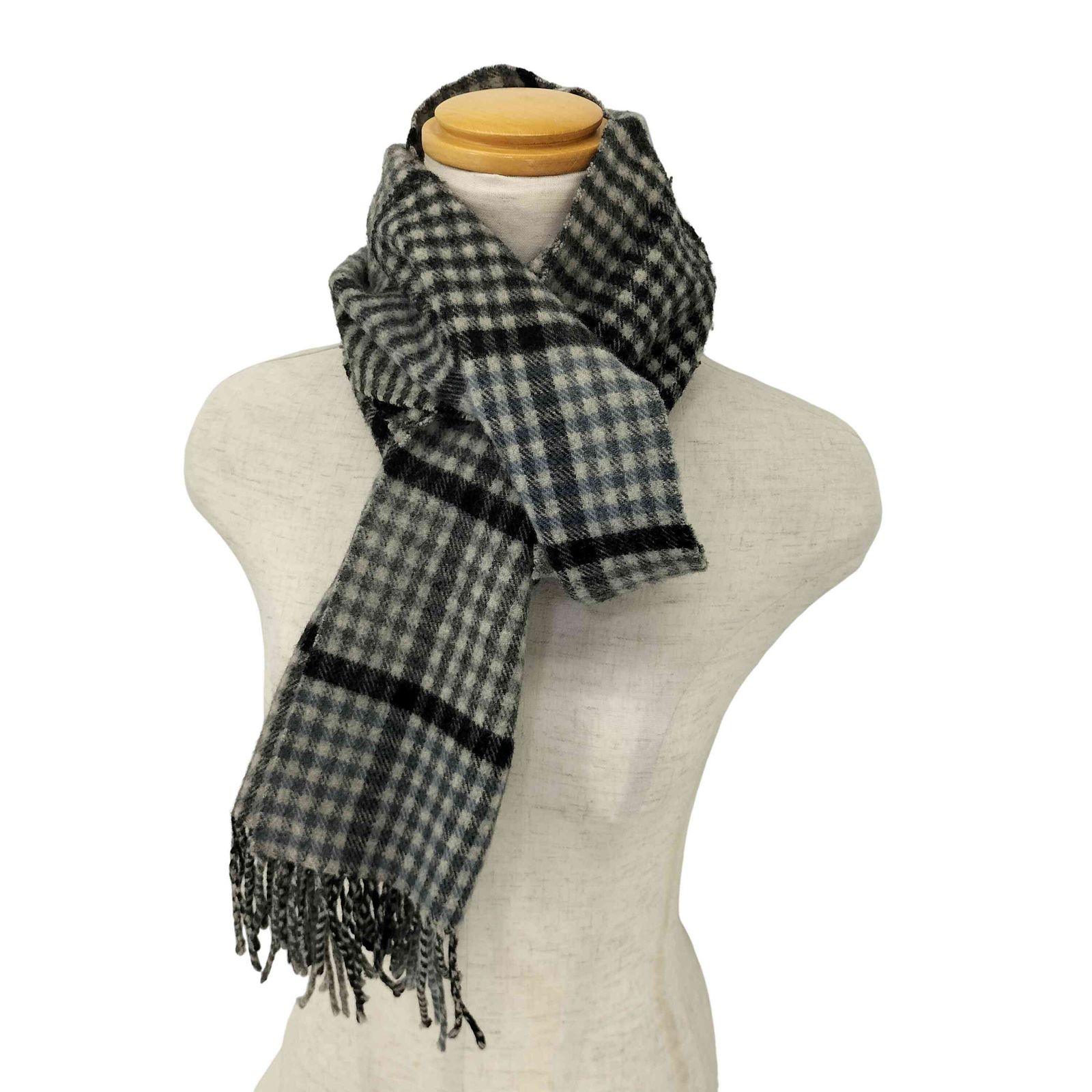 Johnstons of Elgin チェック柄マフラー Johnstons of Elgin チェック