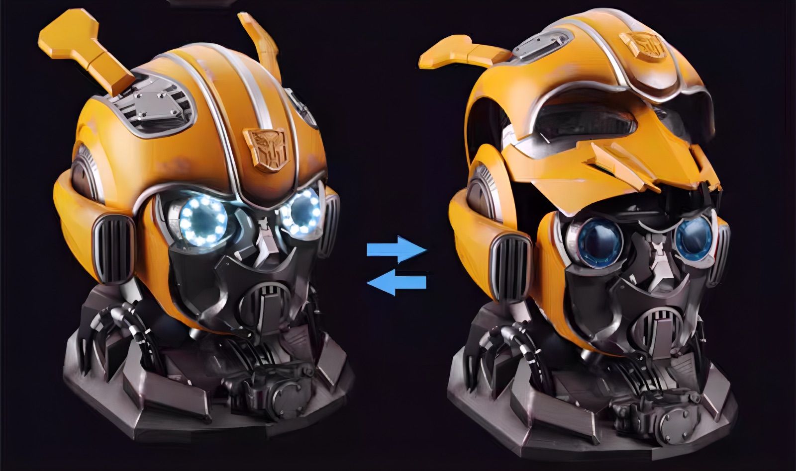 トランスフォーマー　バンブルビー　リアルマスク　ヘルメット　高機能　本格モデル トランスフォーマー バンブルビー リアルマスク ヘルメット 高機能