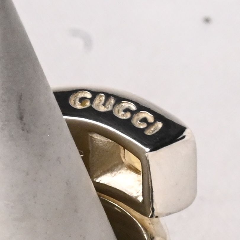 研磨済】美品 GUCCI トパーズ スネーク リング 9.5号 Ag925