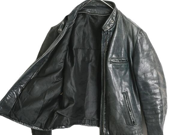 レザージャケット シングル 80s90s ビンテージ ライダース 短丈