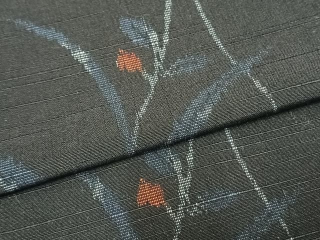 平和屋着物▽上質な紬 単衣 草花文 正絹 逸品 AAAZ1557fy - メルカリ