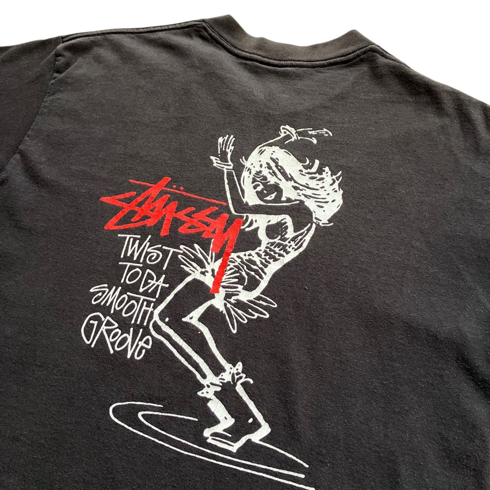新品Stüssy ステューシー　ツイストガール Tシャツ ブラック　Ｌサイズ ステューシー チャンピオン コラボ Tシャツ ツイストガール L