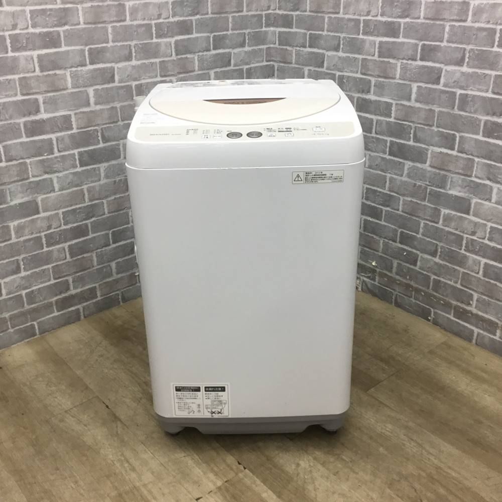 シャープ 洗濯機 4.5kg ES-GE45P 2015年製 縦型 【中古】 - メルカリ