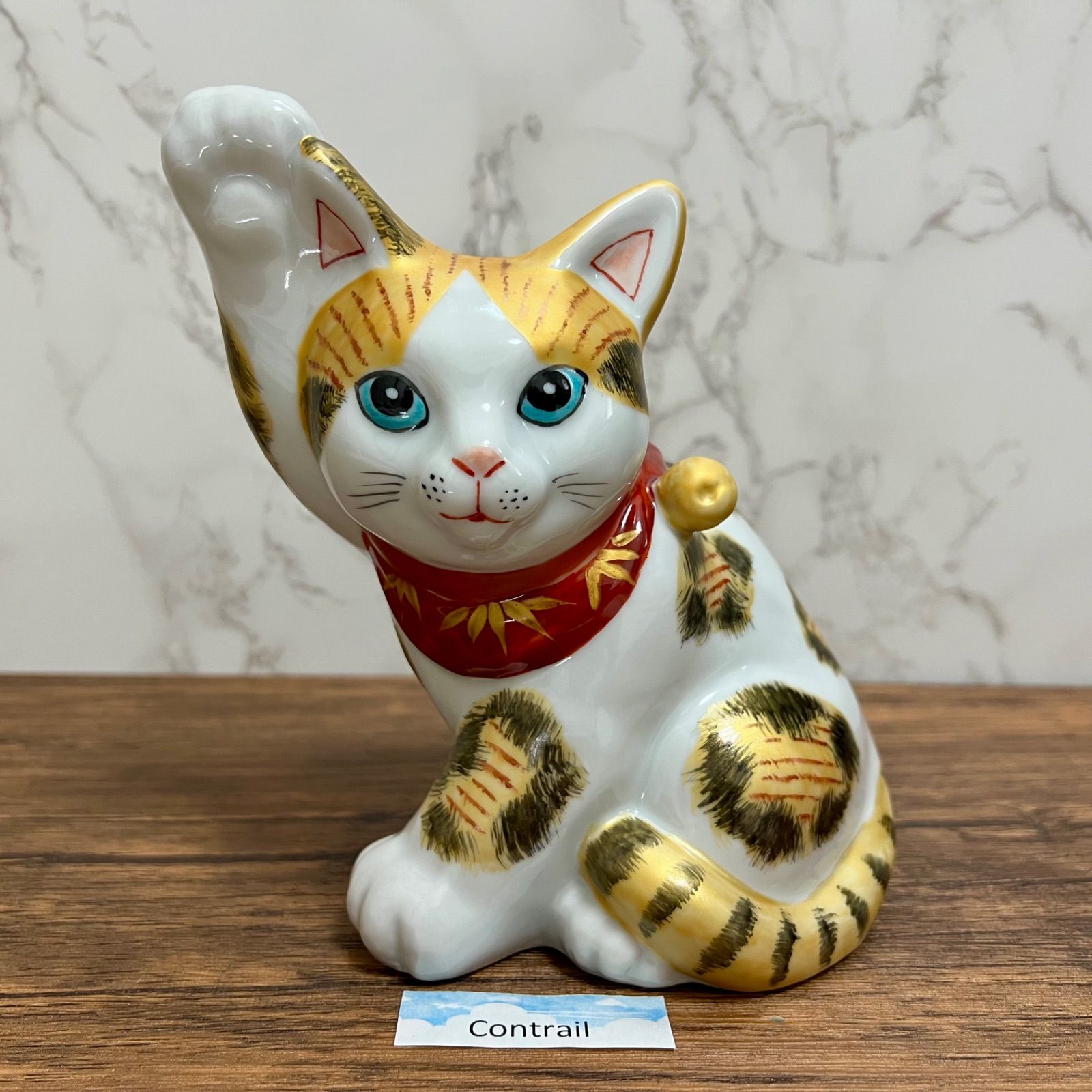 招き猫　金運 招き猫【純金箔】 招財金猫（まねきんねこ） 金運/置物/開運