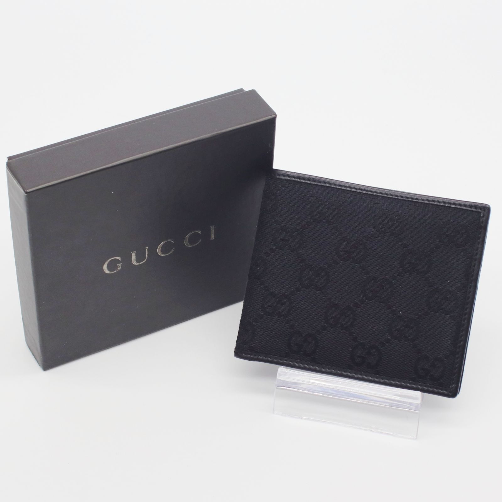 最も激安Gucci グッチ　GGキャンバスxレザー　黒　ユニセックス　トートバッグ　美品 バッグ