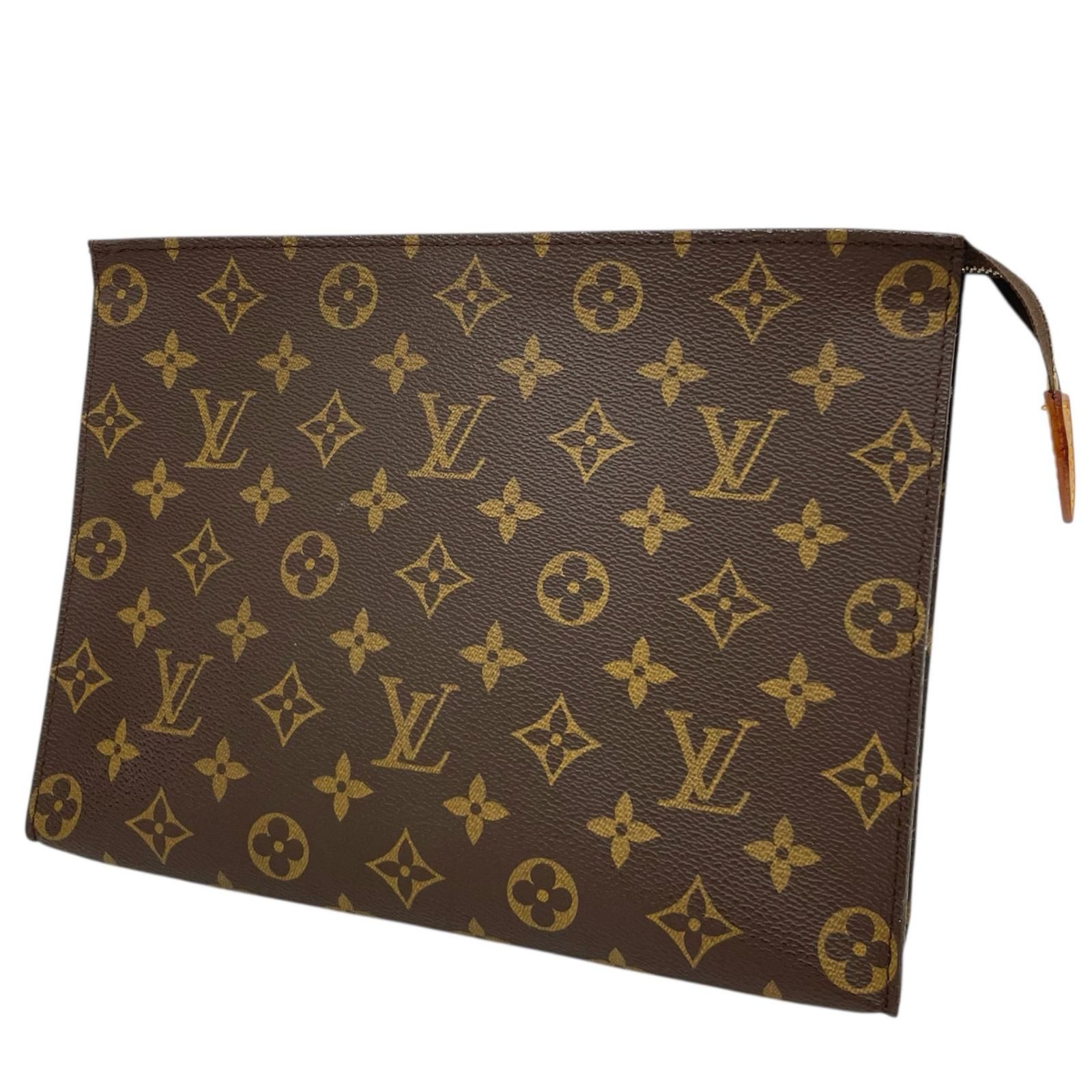 LOUIS VUITTON | ルイ ヴィトン ポッシュ トワレット26 モノグラム クラッチバッグ M47542 ブラウン 尾張小牧店