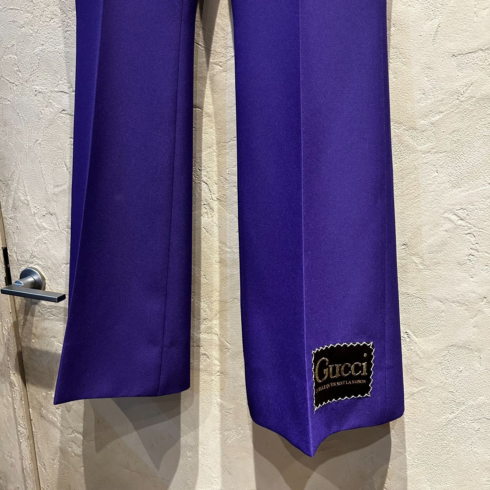 Gucci グッチ quelle qu'en soit la saison フレアパンツ パープル