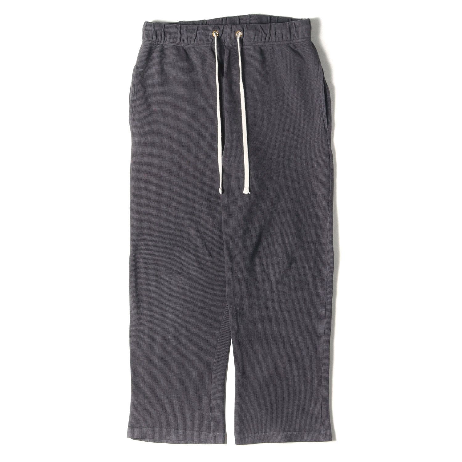 LES TIEN レスティエン RHC 別注 パンツ サイズ:M / 鹿の子 スウェットパンツ / チャコール / ボトムス ズボン コラボ / アメリカ製【メンズ】