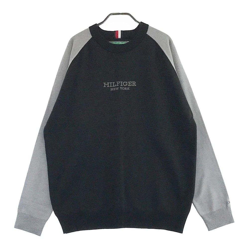 サイズ：XL TOMMY HILFIGER GOLF トミー ヒルフィガーゴルフ THMA401 ニットセーター  ブラック系 [240101315089] ゴルフウェア メンズ ストスト