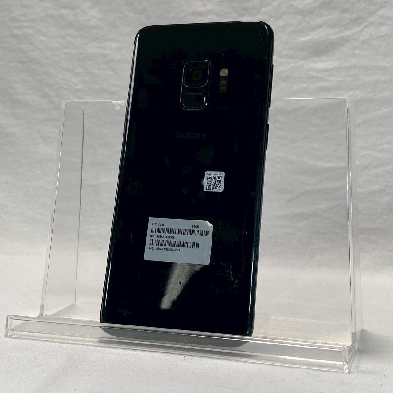 現状品】Galaxy/S9/64GB/SCV38/au判定○/箱あり/背面割れ/画面