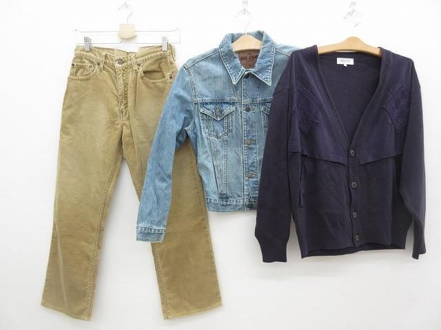 ベイフロー リーバイス アルファ 他 コーデュロイパンツ ブルゾン 等8点 S W 28 L 34 3 M ONE メンズ