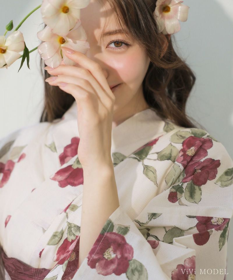 はんなり恋椿】Dita ディータ 浴衣 5点セット レディース（ゆかた