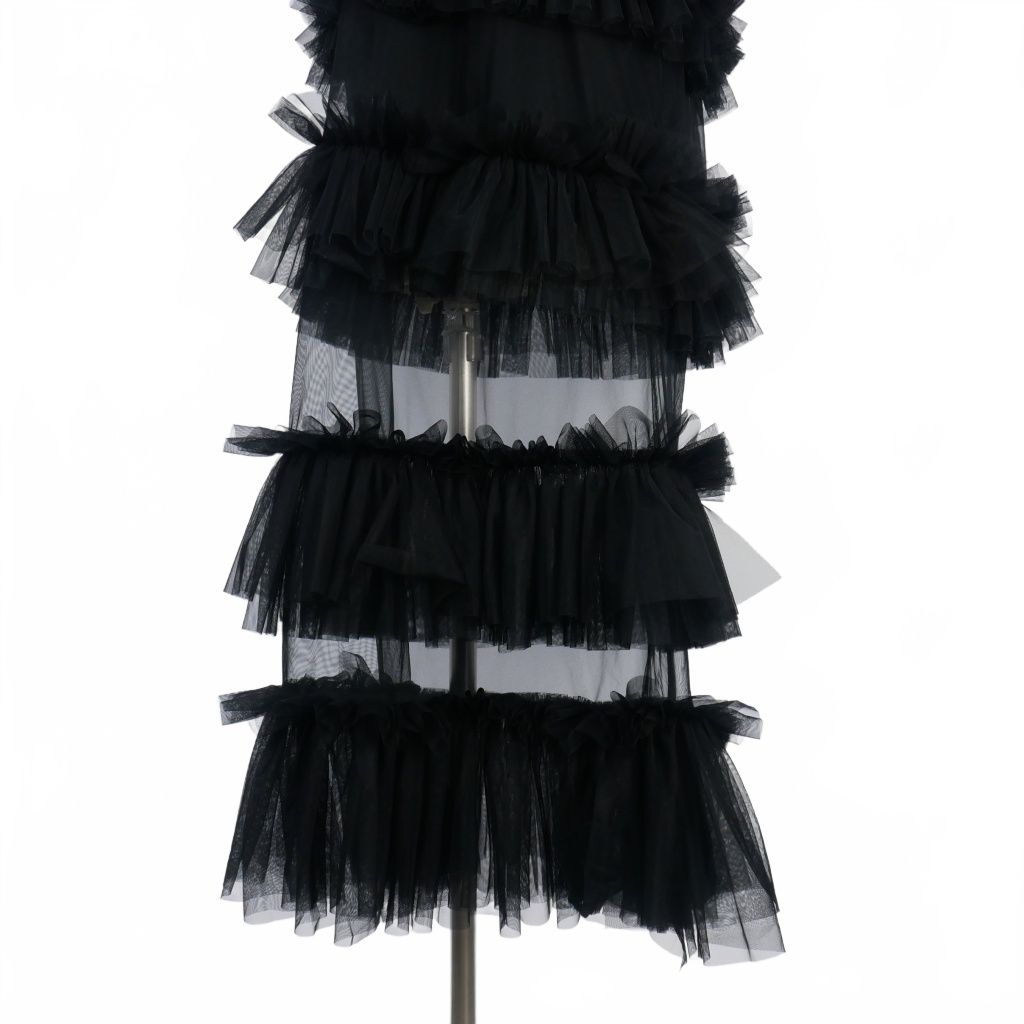 ヴィヴィアーノ VIVIANO 25SS チュール レースワンピース 半袖 クルー  