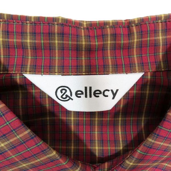 &エルシー　　ハートシャツ 極美品 24SS アンド エルシー ＆ellecy チェック ハートシャツ