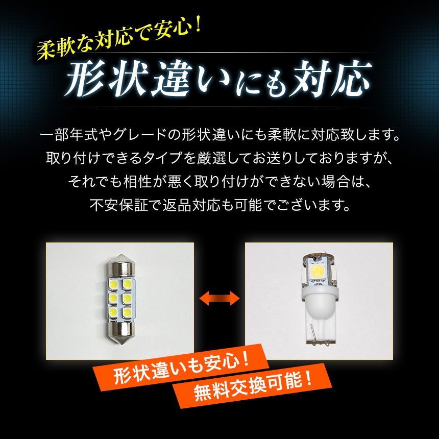 高品質 エスクァイア 80系 11点フルセット LEDルームランプセット SMD - メルカリ