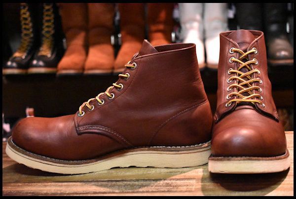 8D 中古 08年】レッドウィング 9105 アイリッシュセッター 赤茶 レッドブラウン プレーントゥ 編み上げ ブーツ redwing  HOPESMORE【DK104】 - メルカリ