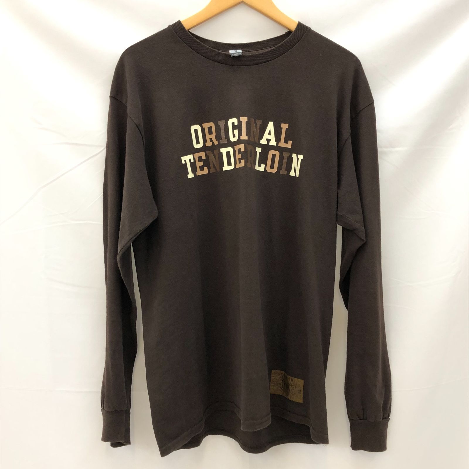 TENDERLOIN テンダーロイン 22SS LONG SLEEVE TEE ブラウン L