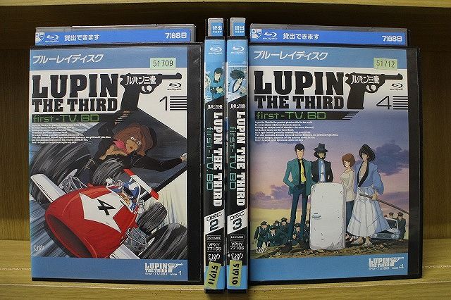 ブルーレイ ルパン三世 first TV 全4巻 ※ケース無し発送 レンタル落ち ZU2807