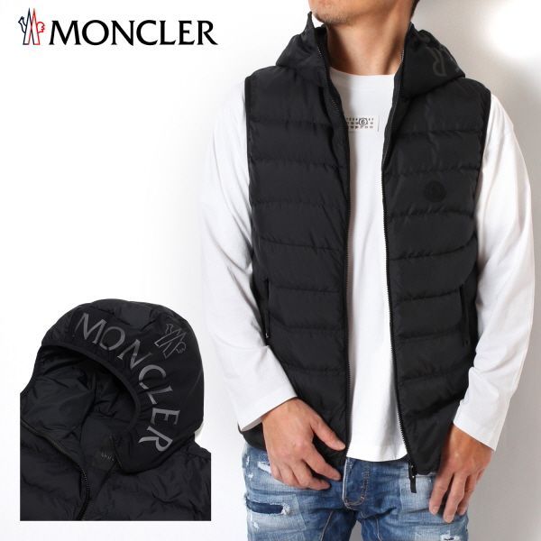 24SS新作 モンクレール MONCLER  メンズ NUBIERA ライトダウンベスト【ブラック】 1A00018 5973I 999/【2024SS】m-tops