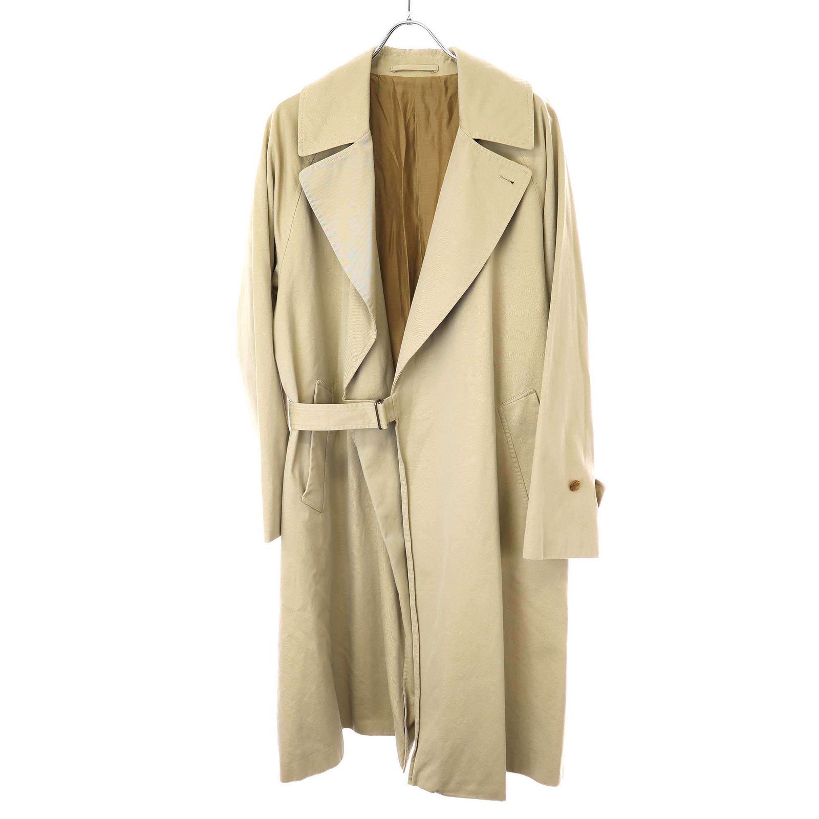 【値下げ】COMOLIタイロッケンコート　ベージュ　サイズ2 COMOLI(コモリ) コットンギャバ タイロッケンコート ウール