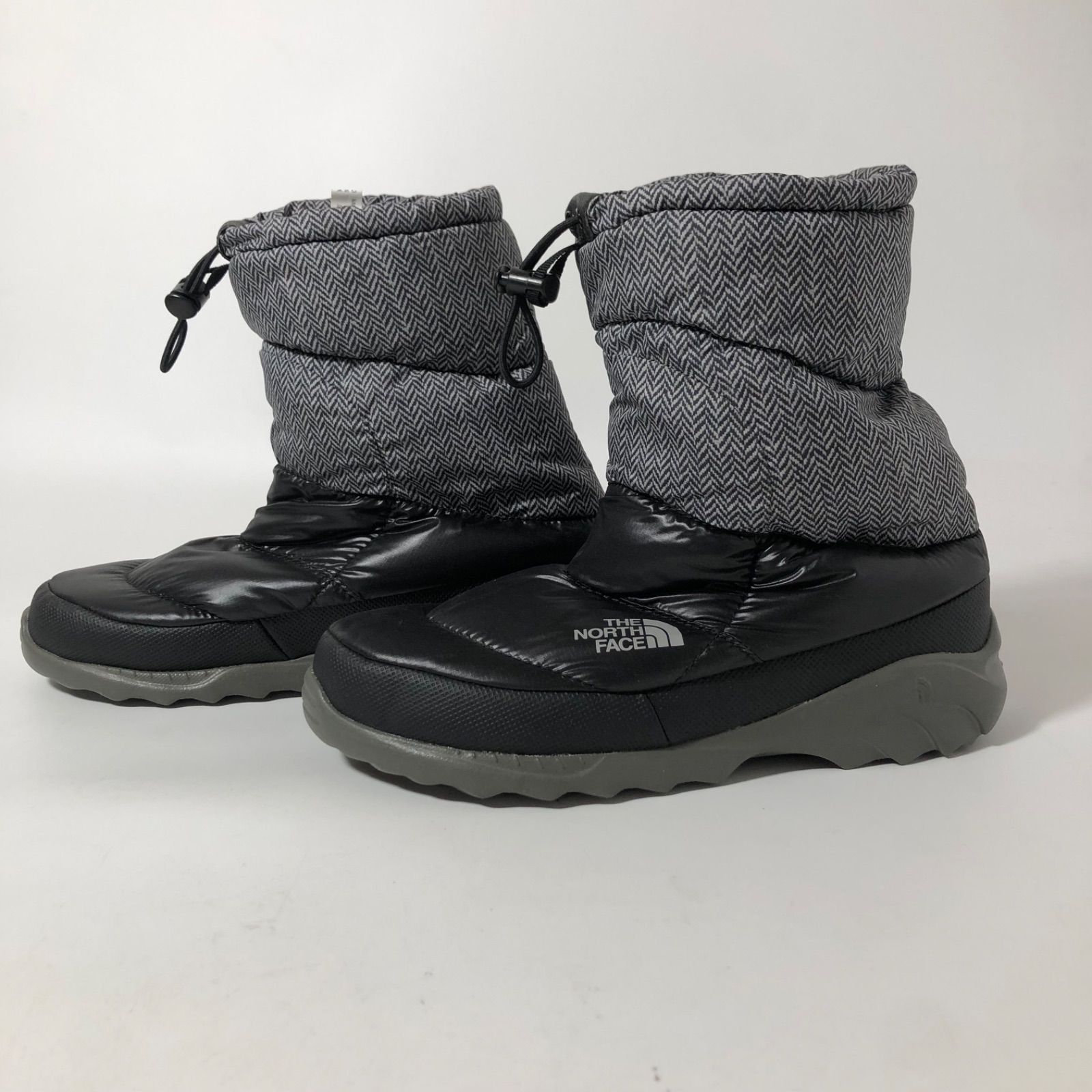 M1217-20-5 THE NORTH FACE ノースフェイス　ダウンブーツ　27cm メンズ　ブラック　模様