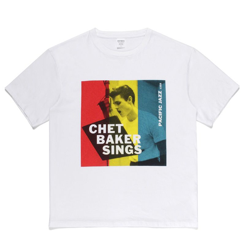 注目を集め♡WACKO MARIAワコマリア/CHET BAKER♡クルーネック プリント半袖Tシャツ ユニセックス 2カラー