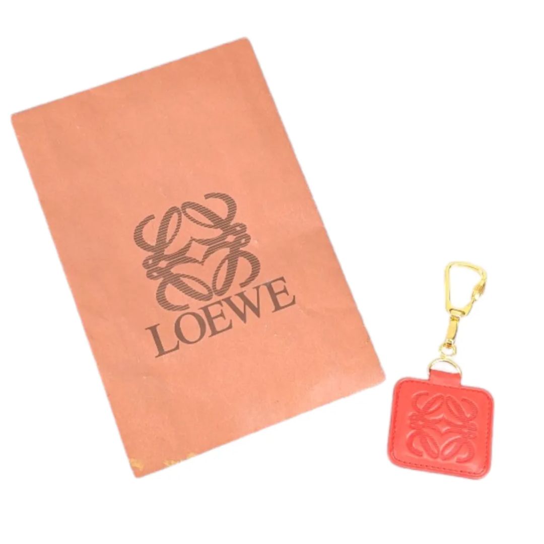 LOEWE ロエベ レザーチャーム オレンジ 早い者勝ち！LOEWE 【公式通販】