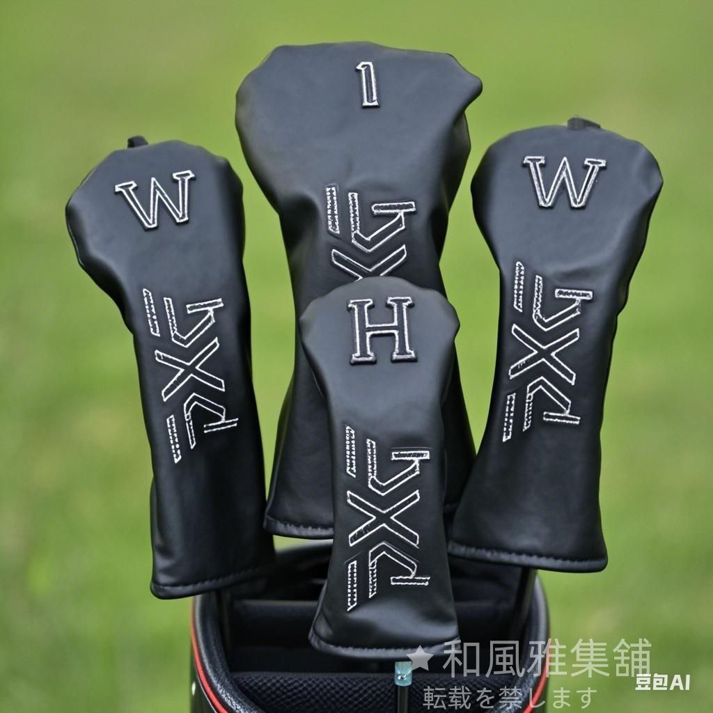 PXG GOLF ピーエックスジー ゴルフ ヘッドカバー 4点セット 1 3 5 UT ブラック ゴルフクラブ アクセサリー 保護