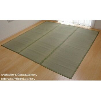 純国産 不知火 い草上敷 市松織 江戸間6畳 6300136