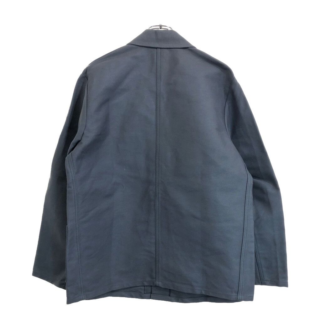 80年代 フランス製フレンチワーク モールスキン ワークジャケット グレー(メンズ M相当)中古 古着 U5398 80年代 フランス製フレンチワーク モールスキン ワークジャケット